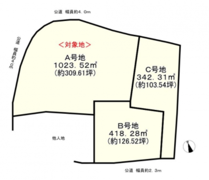 物件画像 土地加東市大門間取り