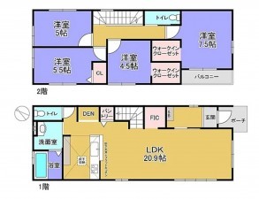 物件画像 一戸建て三木市緑が丘町本町間取り