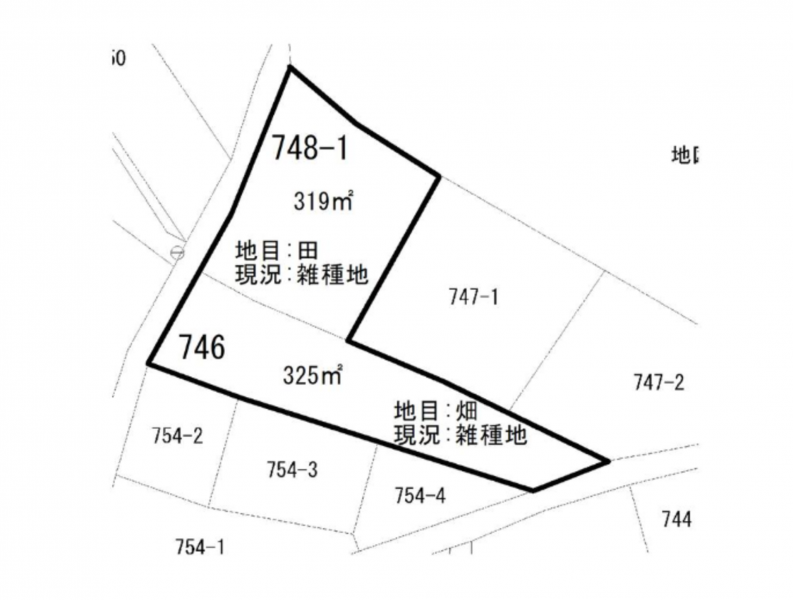 物件画像 土地三木市別所町石野間取り