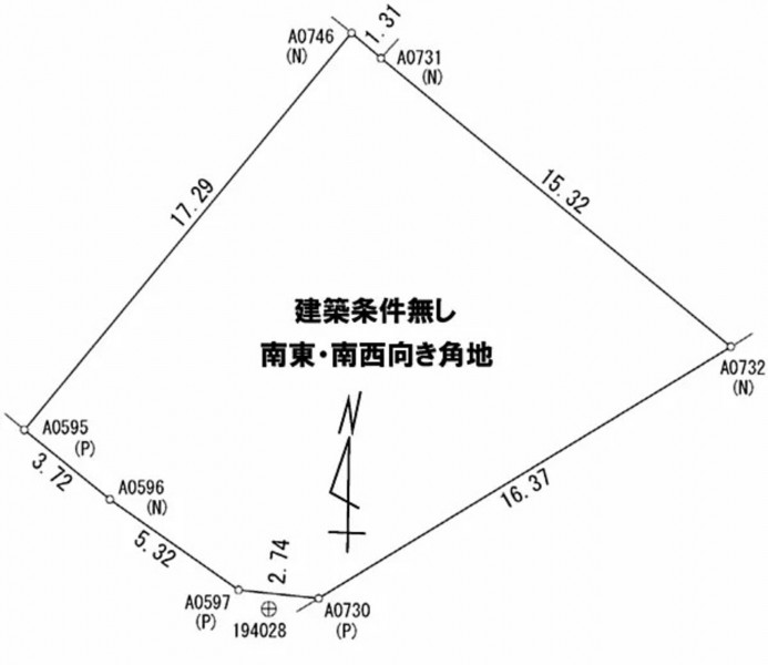 物件画像 土地三木市志染町東自由が丘間取り