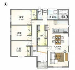 物件画像 一戸建て間取り