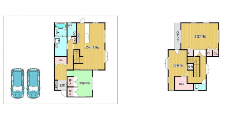 物件画像 一戸建て三木市志染町東自由が丘間取り