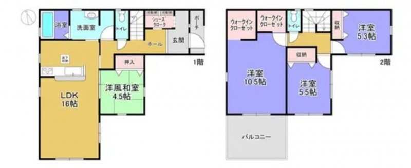 物件画像 一戸建て三木市別所町朝日ケ丘間取り