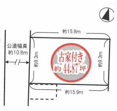 物件画像 土地三木市緑が丘町西間取り