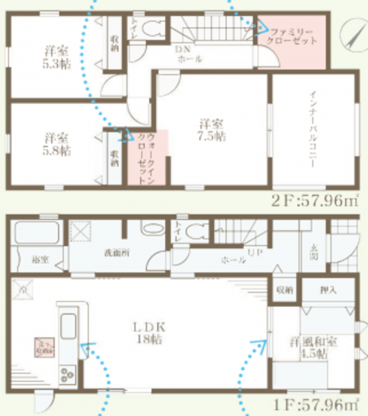 物件画像 一戸建て加東市多井田間取り