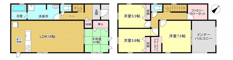 物件画像 一戸建て加東市多井田間取り