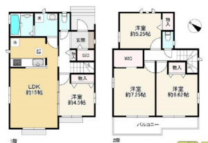 物件画像 一戸建て三木市自由が丘本町間取り