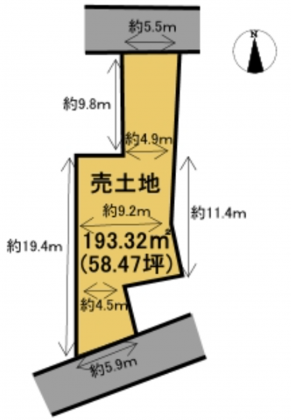 物件画像 土地小野市黒川町間取り