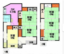物件画像 一戸建て西脇市明楽寺町間取り