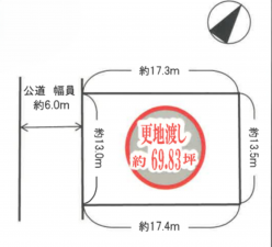 物件画像 土地三木市緑が丘町東間取り