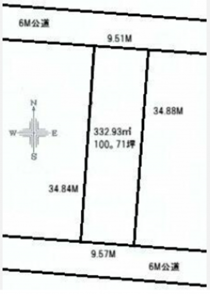 物件画像 土地西脇市上野間取り