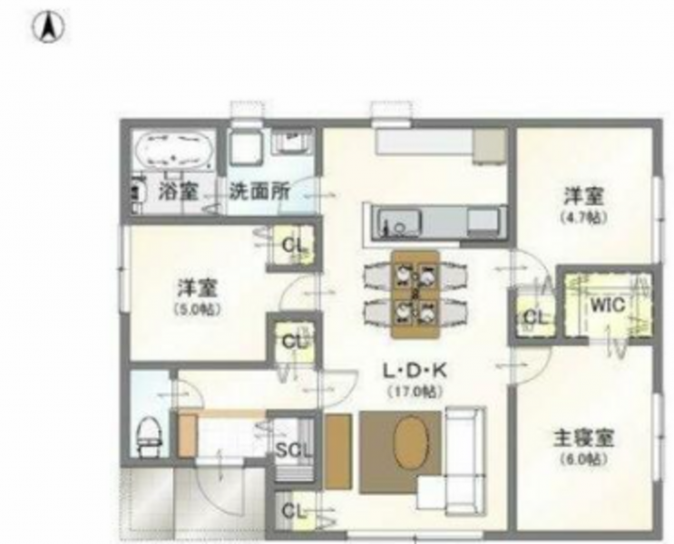 物件画像 一戸建て間取り