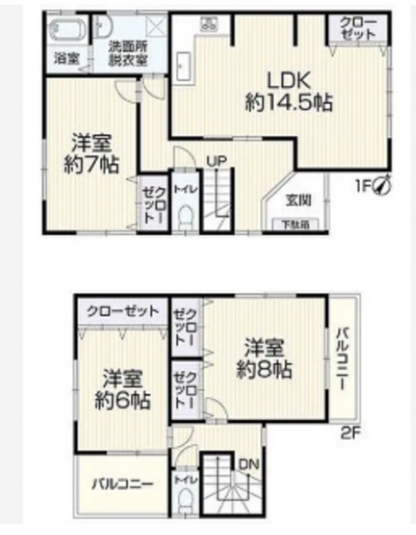 物件画像 一戸建て三木市自由が丘本町間取り