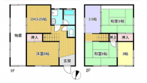 物件画像 一戸建て三木市志染町中自由が丘間取り