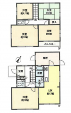 物件画像 一戸建て三木市志染町東自由が丘間取り