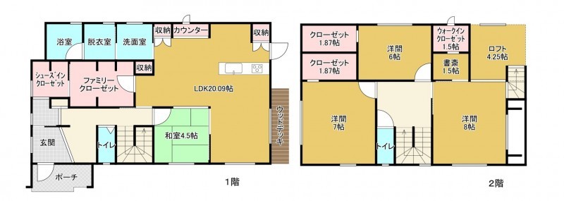 物件画像 一戸建て 近江八幡市中小森町 間取り