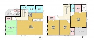 物件画像 一戸建て 東近江市佐野町 間取り