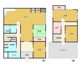 物件画像 一戸建て 近江八幡市中村町 間取り