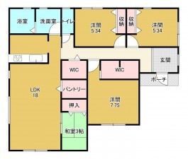 物件画像 一戸建て 近江八幡市安土町西老蘇 間取り