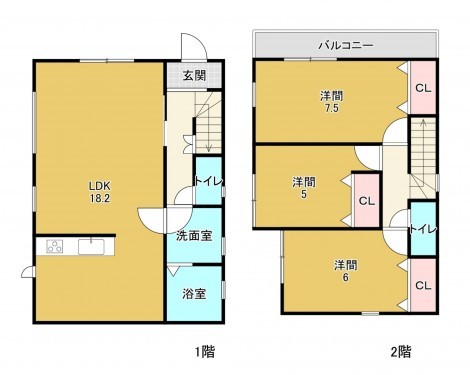 物件画像 一戸建て 近江八幡市川原町 間取り