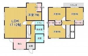 物件画像 一戸建て 東近江市佐野町 間取り