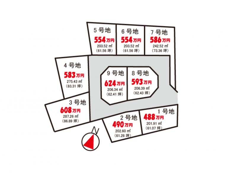物件画像 土地 近江八幡市西生来町 間取り