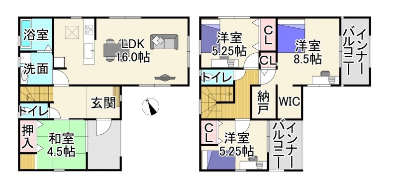 物件画像 一戸建て 東近江市東沖野 間取り