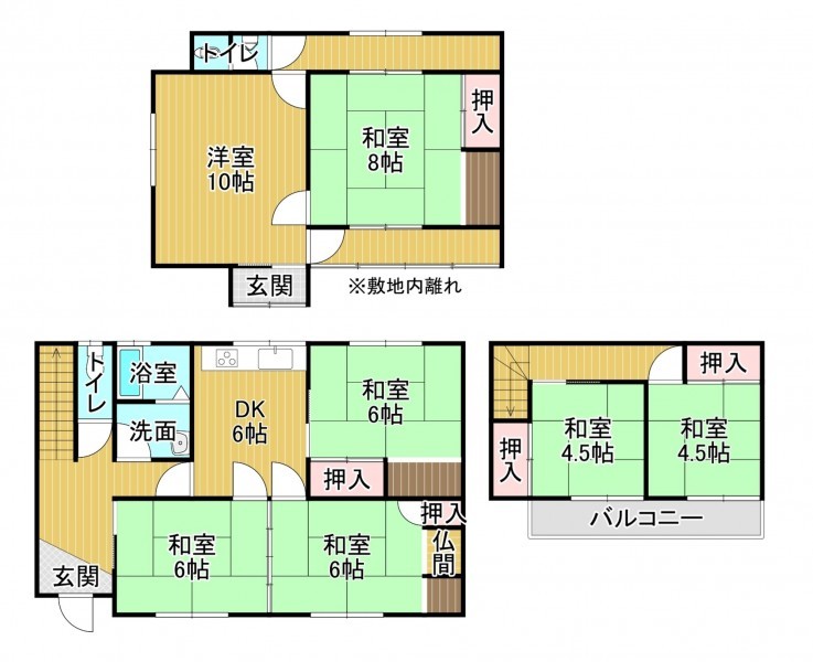 物件画像 一戸建て 草津市北山田町 間取り