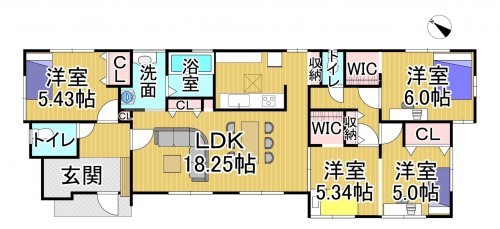 物件画像 一戸建て 野洲市永原 間取り