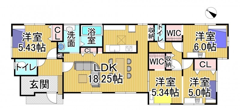 物件画像 一戸建て 野洲市永原 間取り