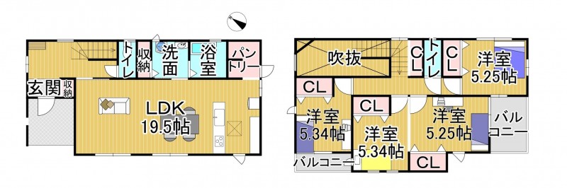物件画像 一戸建て 野洲市永原 間取り