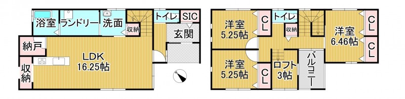 物件画像 一戸建て 栗東市小柿 間取り