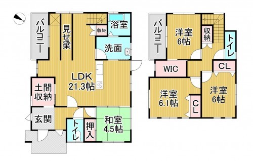 物件画像 一戸建て 東近江市ひばり丘町 間取り