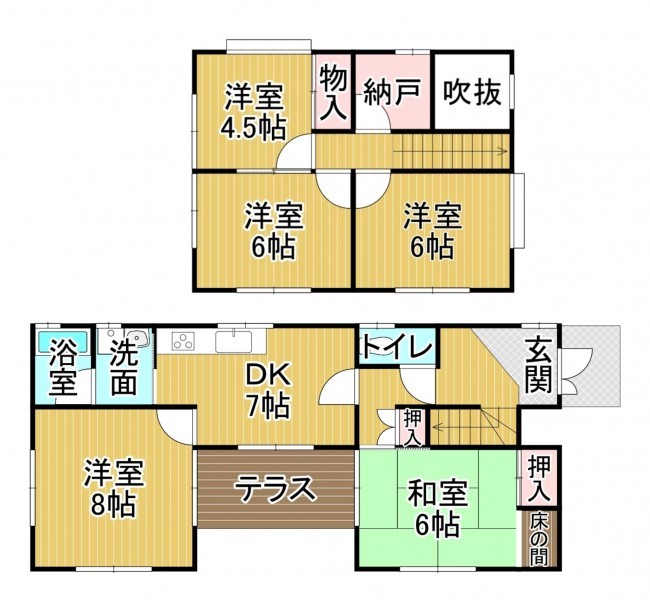 物件画像 一戸建て 近江八幡市白鳥町 間取り