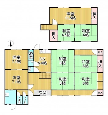 物件画像 一戸建て 米原市上多良 間取り