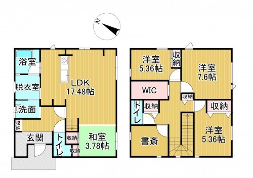 物件画像 一戸建て 長浜市平方町 間取り