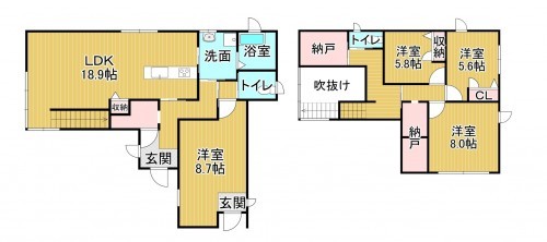 物件画像 一戸建て 米原市飯 間取り