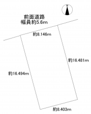 鶴岡市上畑町、土地の画像です
