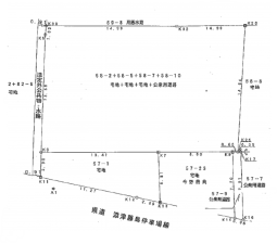 鶴岡市藤島、土地の間取り画像です