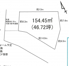船橋市三山、土地の間取り画像です