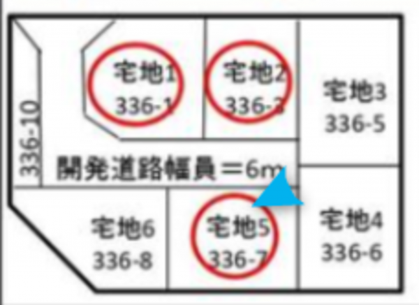 福山市駅家町大字万能倉、土地の間取り画像です