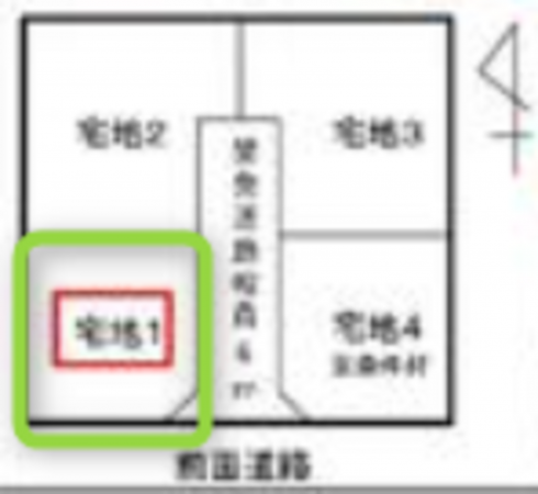 福山市駅家町大字江良、土地の間取り画像です