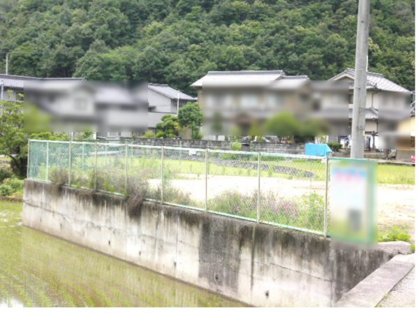 福山市加茂町字粟根、土地の外観画像です