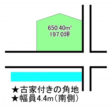 福山市芦田町大字福田、土地の間取り画像です