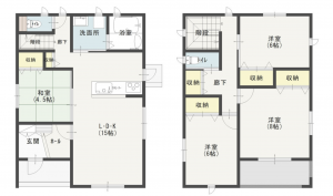 福山市新市町大字宮内、土地の間取り画像です