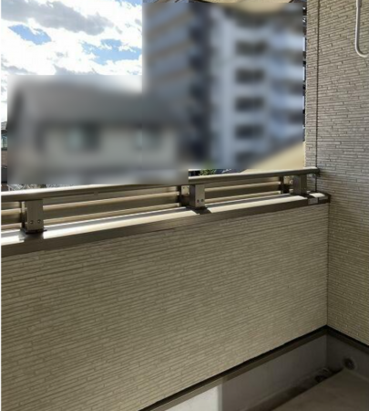 福山市、中古一戸建てのバルコニー画像です