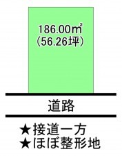 福山市駅家町大字江良、土地の間取り画像です