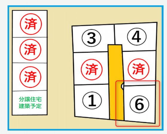 福山市御幸町大字森脇、土地の間取り画像です