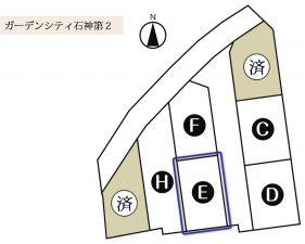 福山市駅家町大字万能倉、土地の間取り画像です