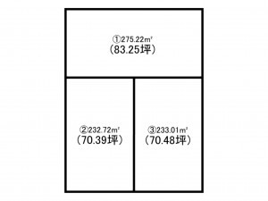福山市神辺町字道上、土地の間取り画像です